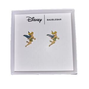 Disney Baublebar Tinker Bell Stud Earrings Peter Pan 1 Pair New in Gift Box NIB